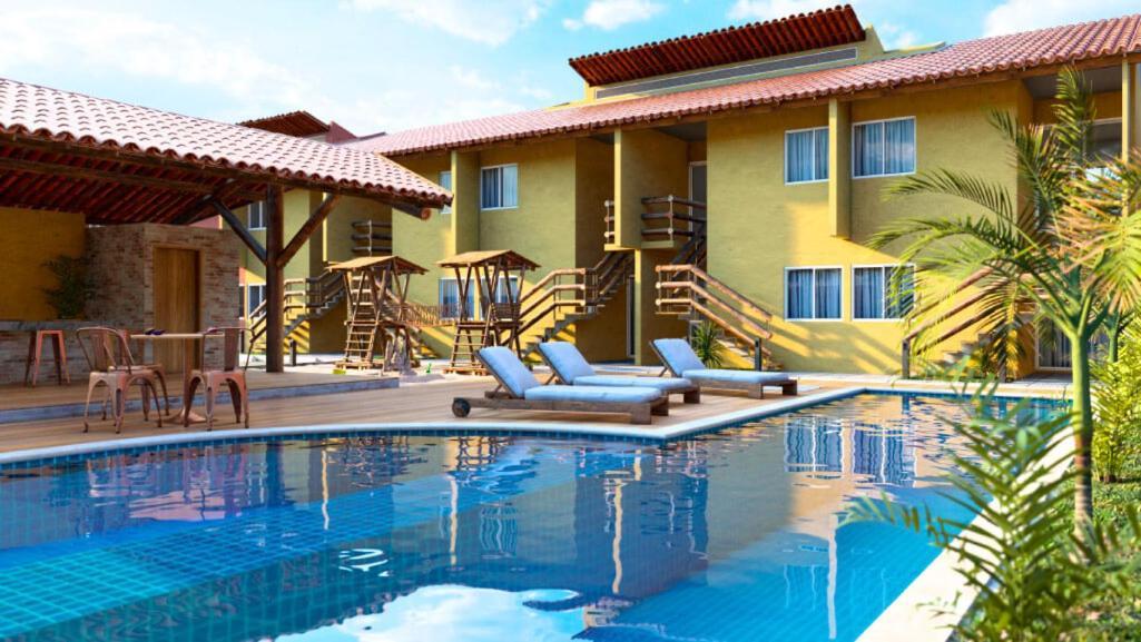 Casa Na Praia Com Piscina 路易斯科雷亚 外观 照片