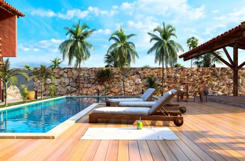 Casa Na Praia Com Piscina 路易斯科雷亚 外观 照片